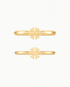 Snowflake 14ct Solid Gold Conch Ring
