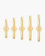 Snowflake 14ct Solid Gold Nostril Ring