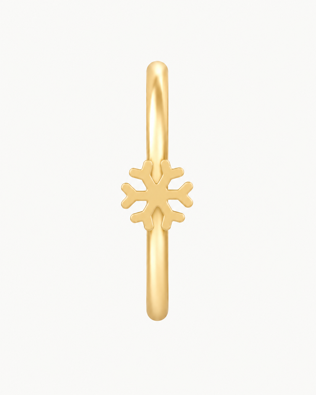 Snowflake 14ct Solid Gold Nostril Ring