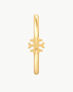 Snowflake 14ct Solid Gold Nostril Ring