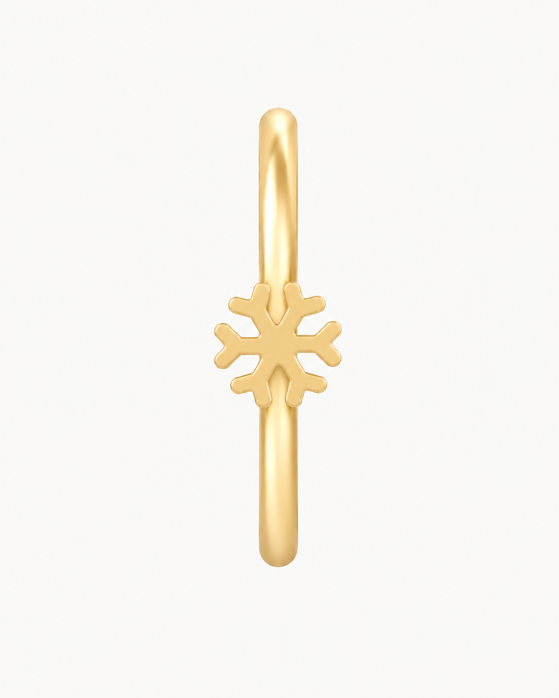 Snowflake 14ct Solid Gold Nostril Ring