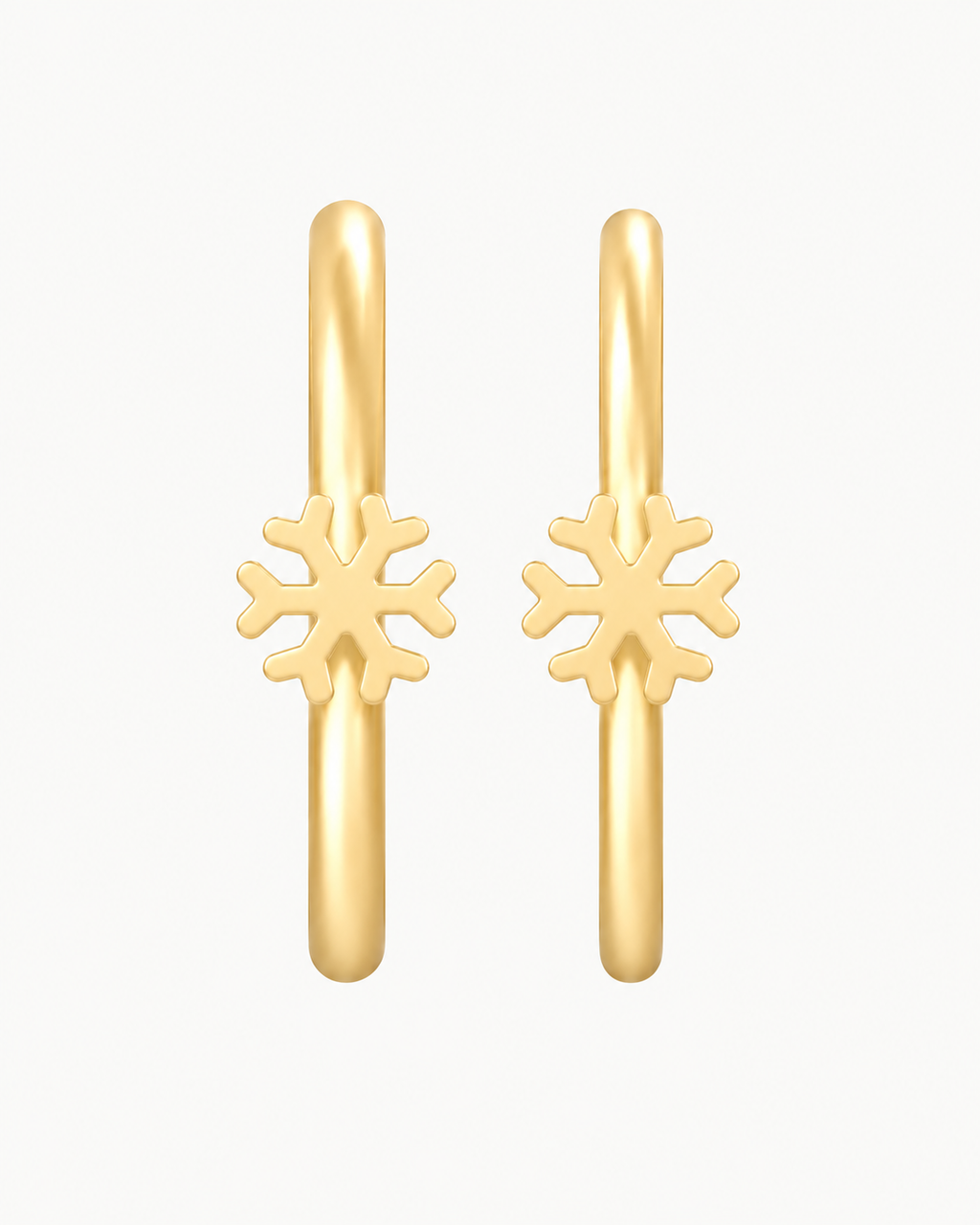 Snowflake 14ct Solid Gold Nostril Ring