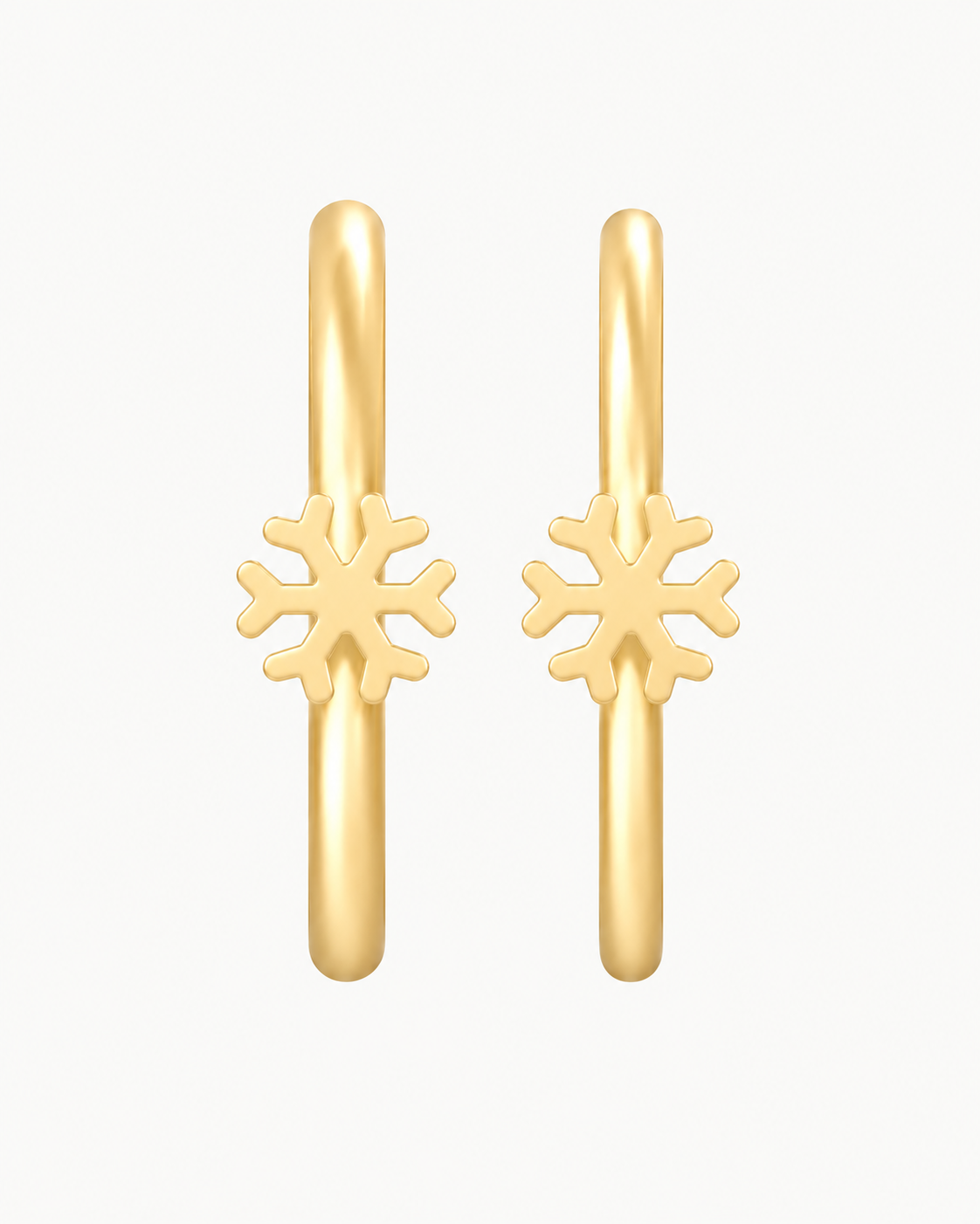 Snowflake 14ct Solid Gold Nostril Ring