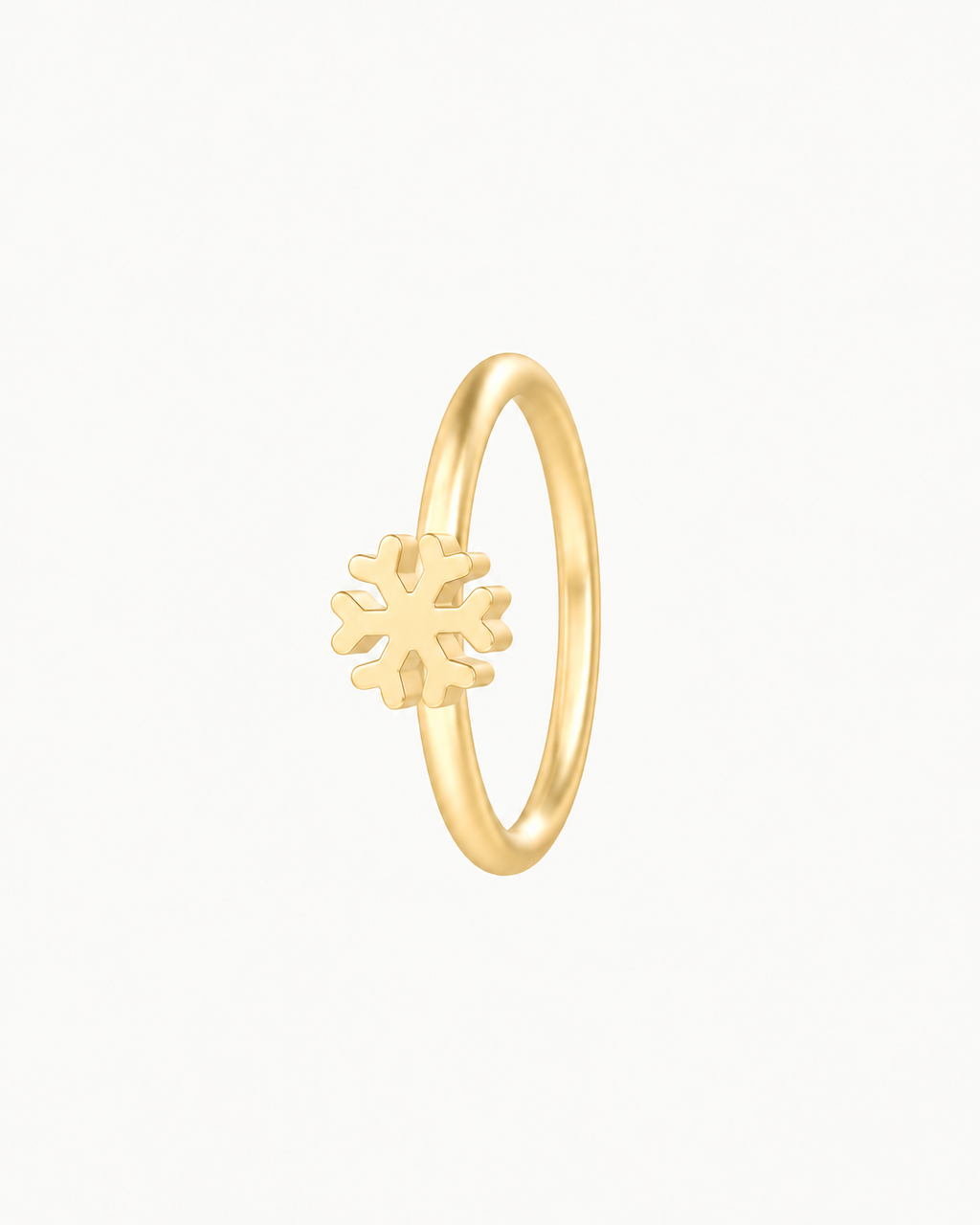 Snowflake 14ct Solid Gold Nostril Ring