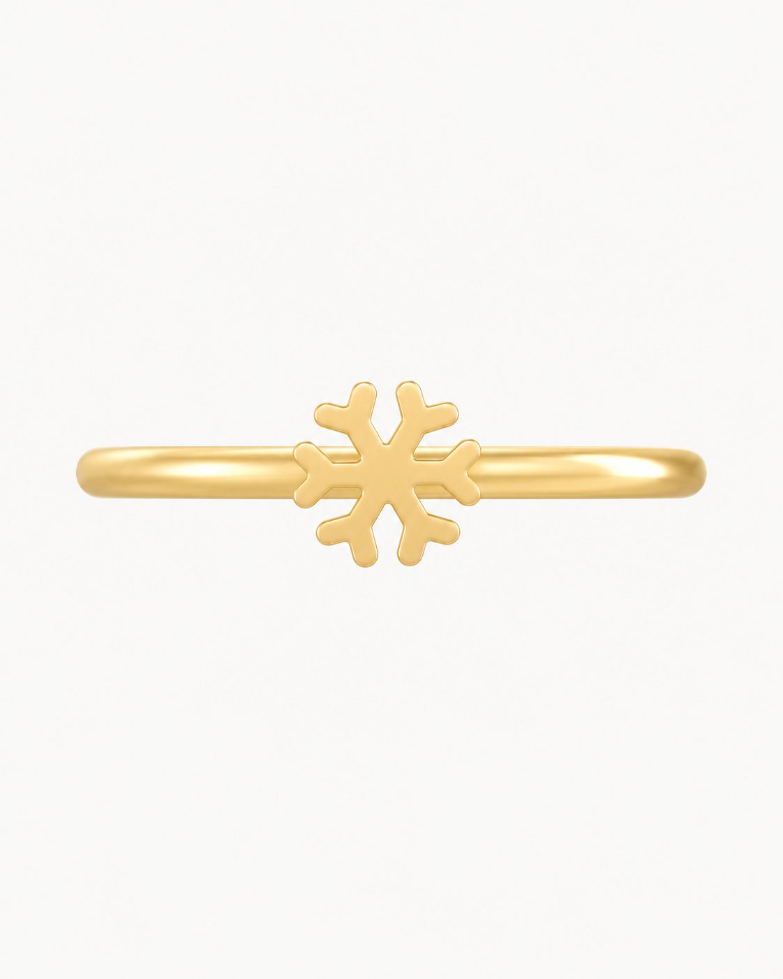 Snowflake 14ct Solid Gold Helix Ring