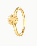 Snowflake 14ct Solid Gold Nostril Ring