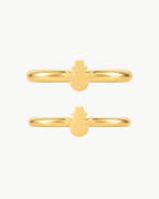 Snowman 14ct Solid Gold Helix Ring