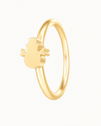Snowman 14ct Solid Gold Nostril Ring
