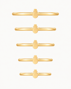 Snowman 14ct Solid Gold Helix Ring