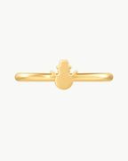 Snowman 14ct Solid Gold Helix Ring