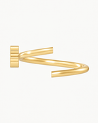 Snowman 14ct Solid Gold Helix Ring