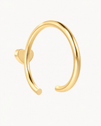 Snowflake 14ct Solid Gold Nostril Ring