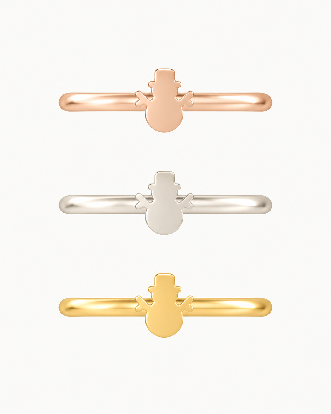 Snowman 14ct Solid Gold Conch Ring