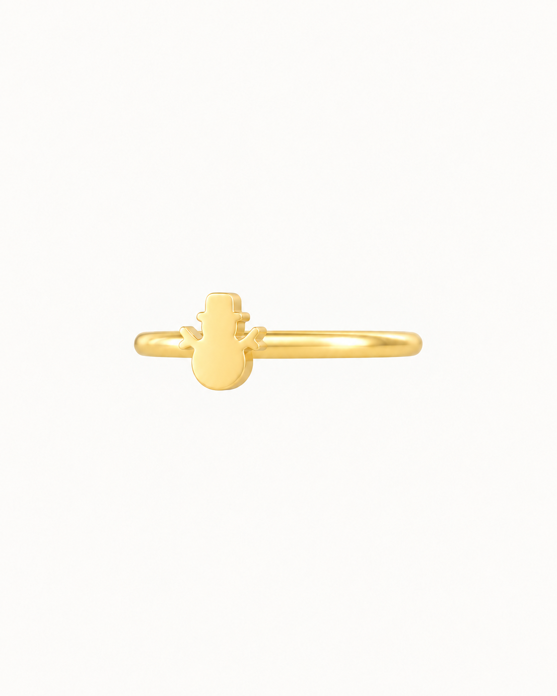 Snowman 14ct Solid Gold Conch Ring