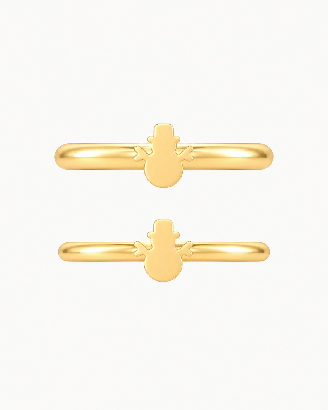 Snowman 14ct Solid Gold Conch Ring
