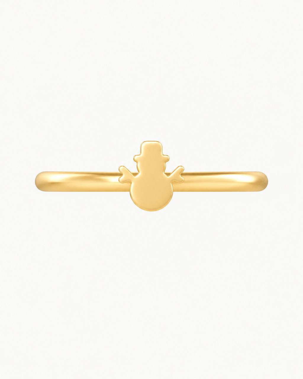 Snowman 14ct Solid Gold Conch Ring