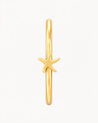 Starfish 14ct Solid Gold Nostril Ring