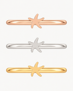 Starfish 14ct Solid Gold Helix Ring