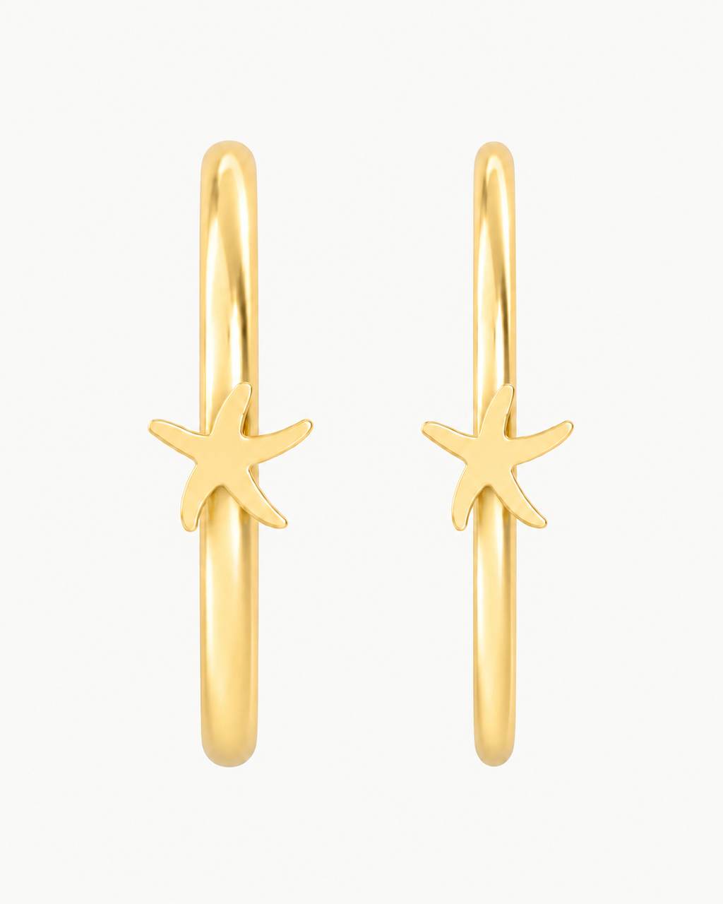 Starfish 14ct Solid Gold Nostril Ring