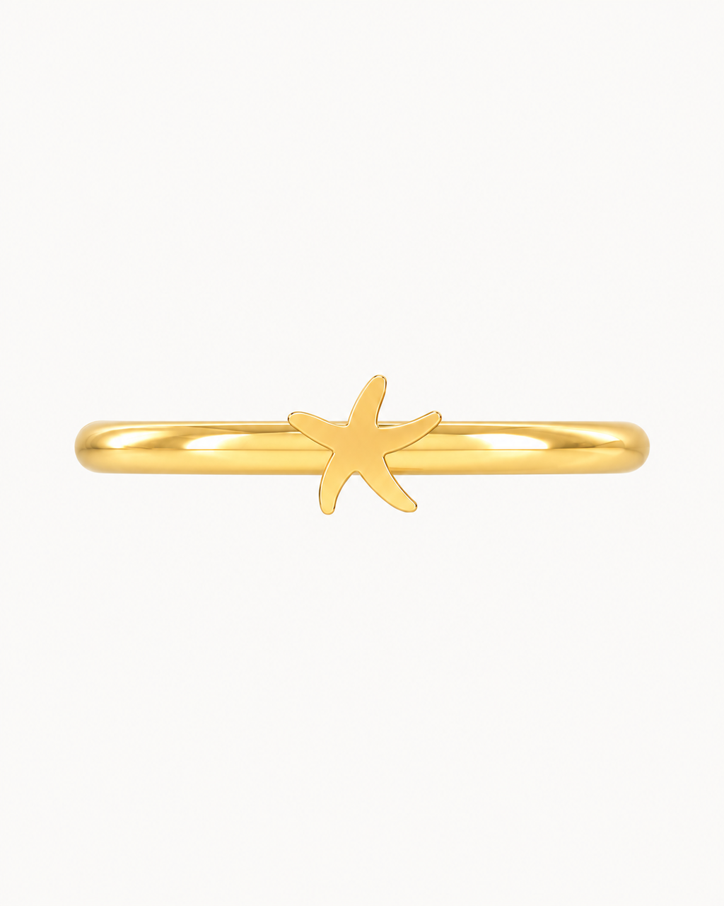 Starfish 14ct Solid Gold Helix Ring
