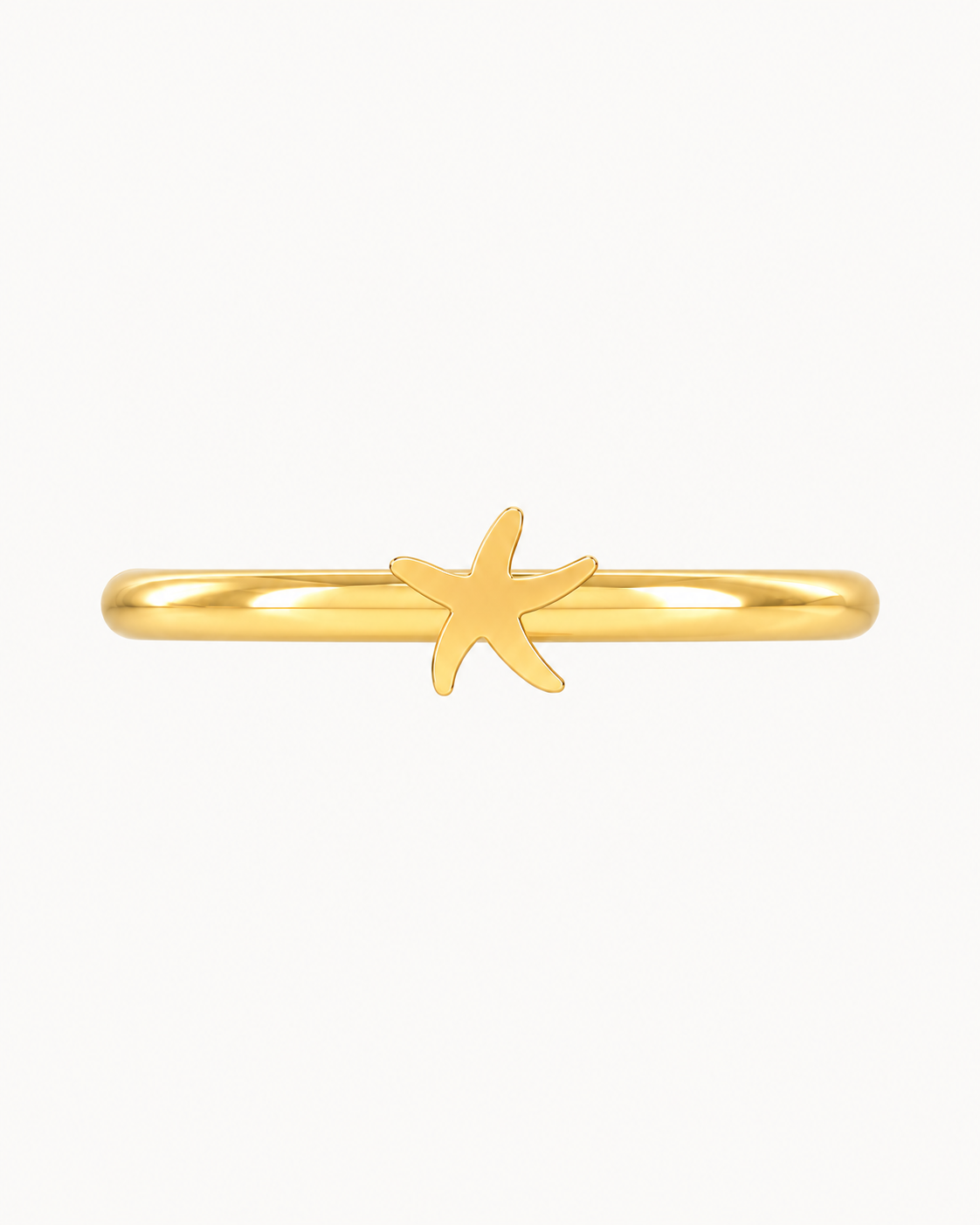 Starfish 14ct Solid Gold Helix Ring