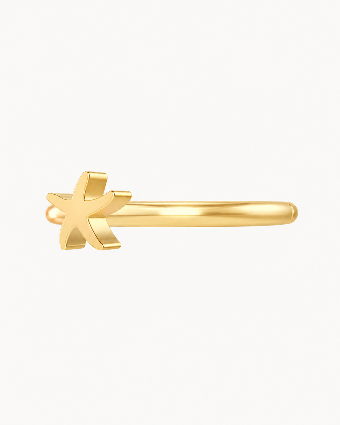 Starfish 14ct Solid Gold Helix Ring
