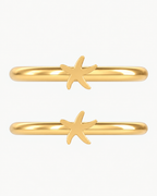 Starfish 14ct Solid Gold Helix Ring