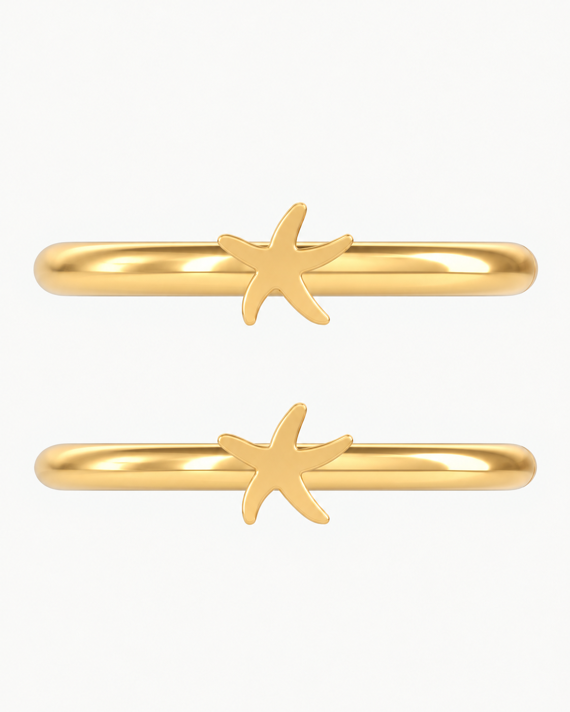 Starfish 14ct Solid Gold Helix Ring
