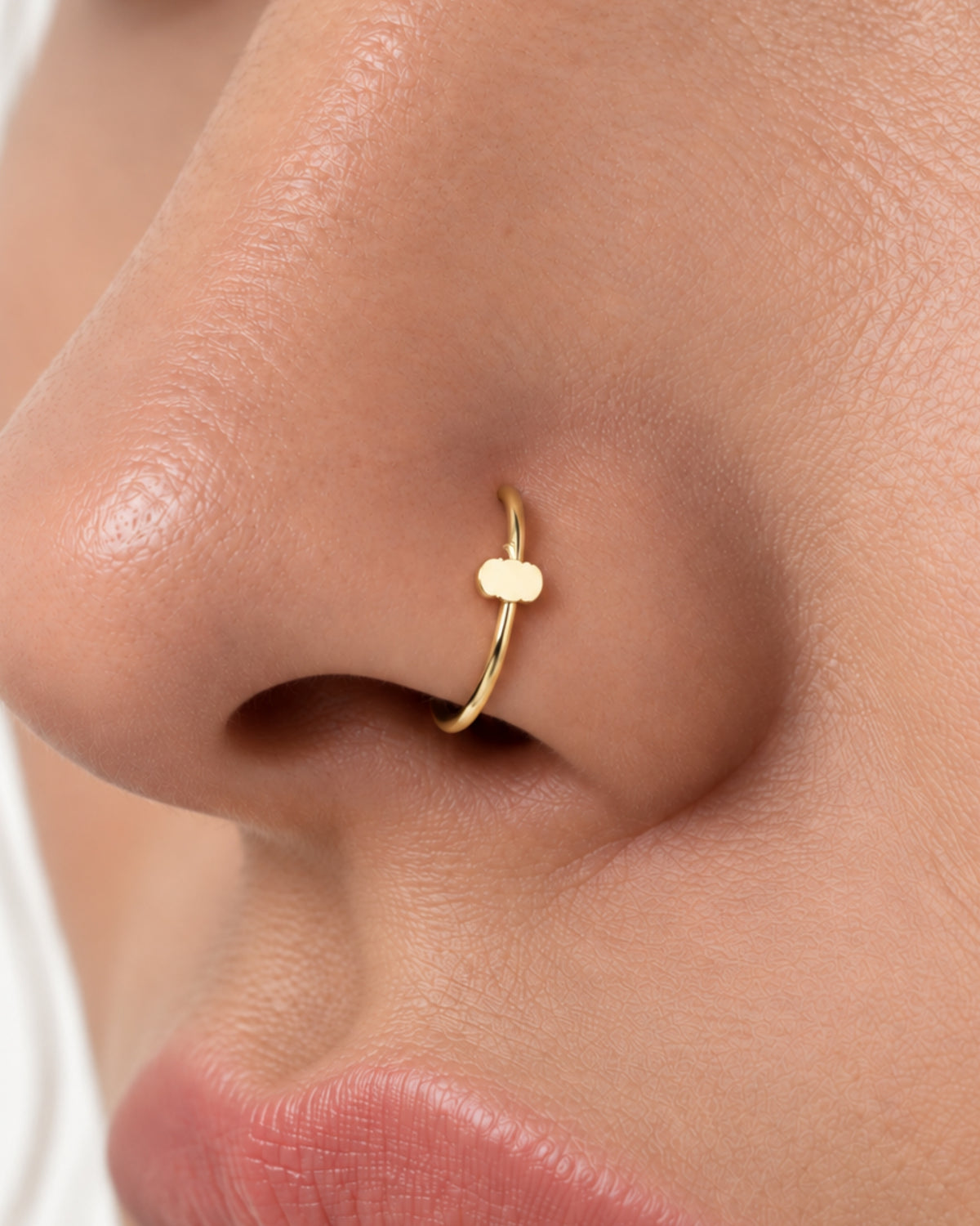 Pumpkin 14ct Solid Gold Nostril Ring