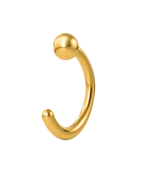 Ball 14ct Solid Gold  Huggie Hoop