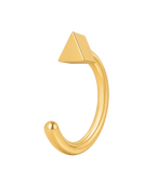 Triangle 14ct Solid Gold Huggie Hoop