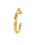 Triangle 14ct Solid Gold Huggie Hoop