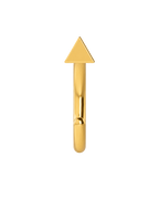 Triangle 14ct Solid Gold Huggie Hoop
