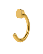 Oval 14ct Solid Gold Huggie Hoop