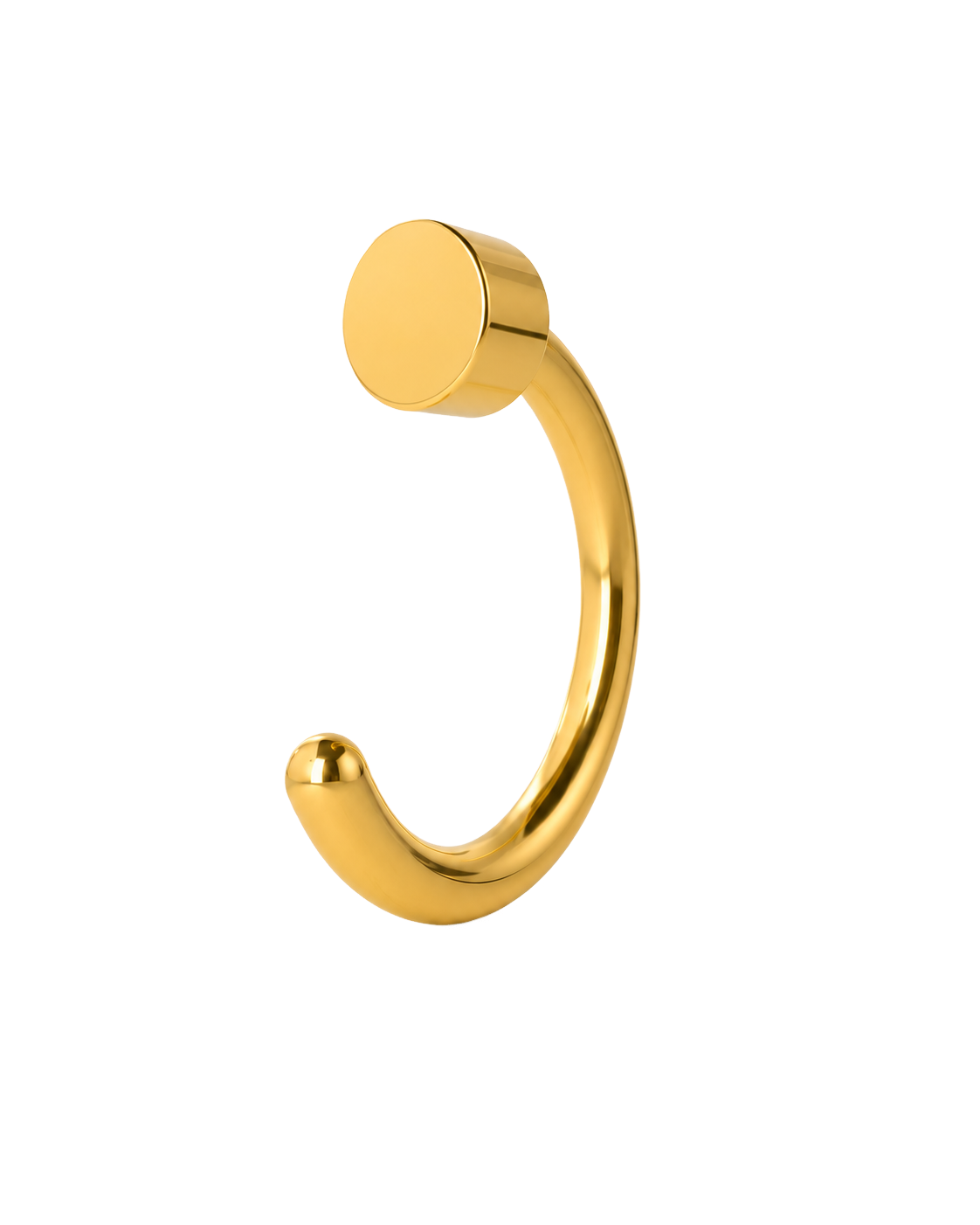 Circle 14ct Solid Gold Huggie Hoop