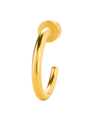 Circle 14ct Solid Gold Huggie Hoop