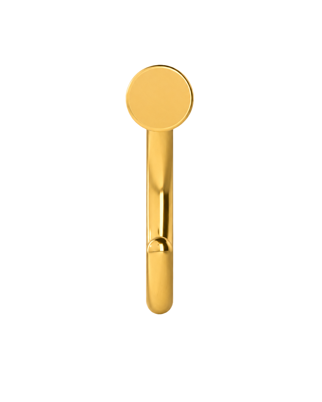 Circle 14ct Solid Gold Huggie Hoop
