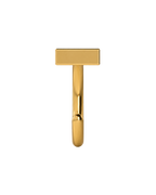 Rectangle 14ct Solid Gold Huggie Hoop