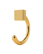 Square 14ct Solid Gold Huggie Hoop