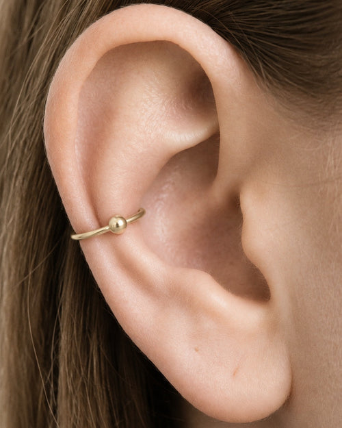 Ball 14ct Solid Gold Conch Ring