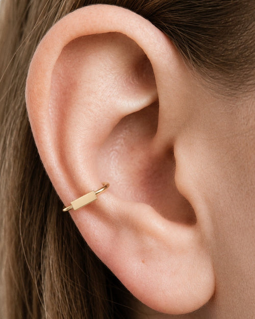 Bar 14ct Solid Gold Conch Ring
