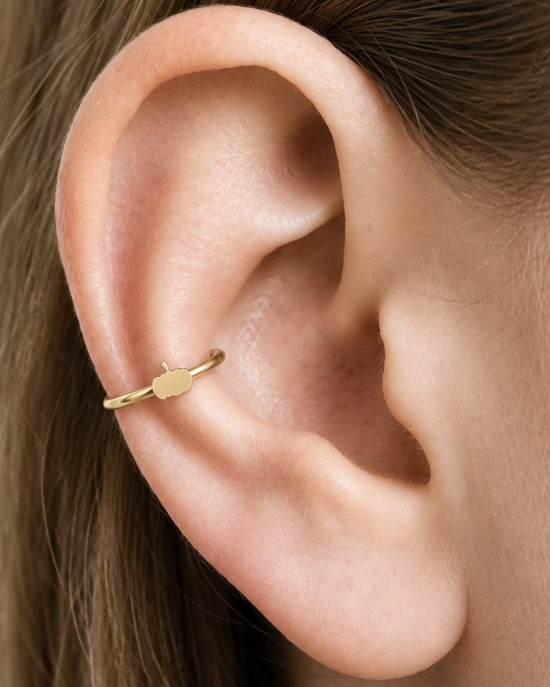 Pumpkin 14ct Solid Gold Conch Ring