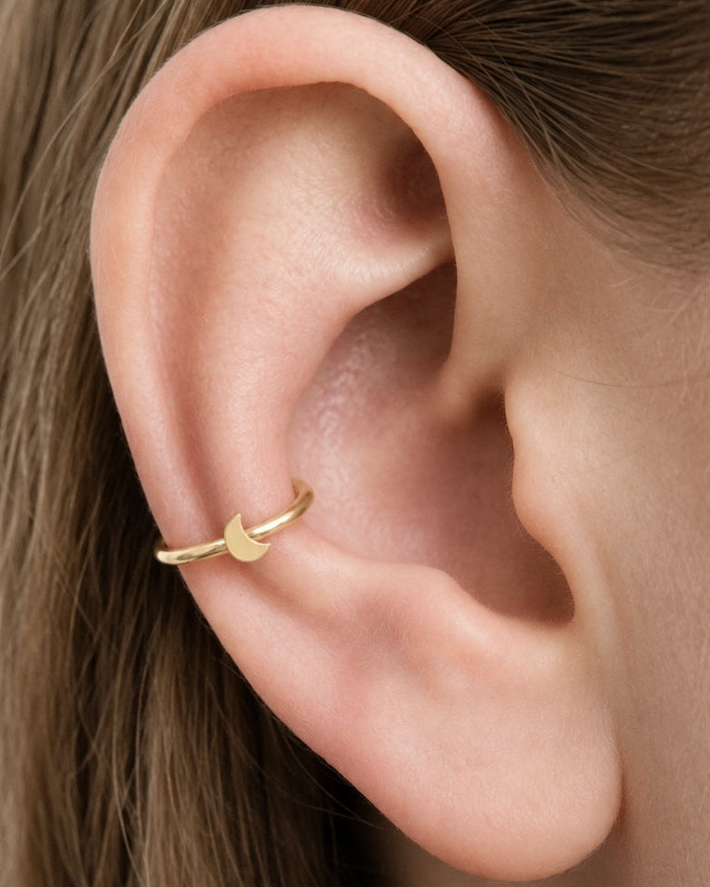 Moon 14ct Solid Gold Conch Ring