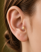 Cute Ghost 14ct Solid Gold Tragus Ring