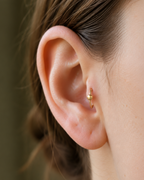 Ball 14ct Solid Gold Tragus Ring