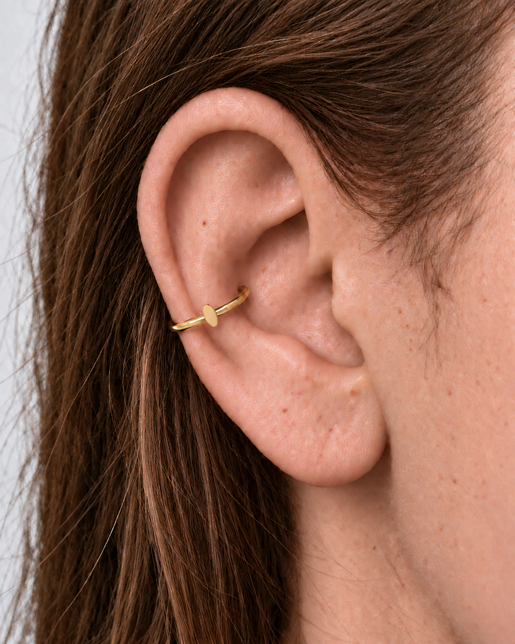 Oval 14ct Solid Gold Conch Ring