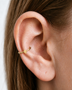 Diamond 14ct Solid Gold Conch Ring