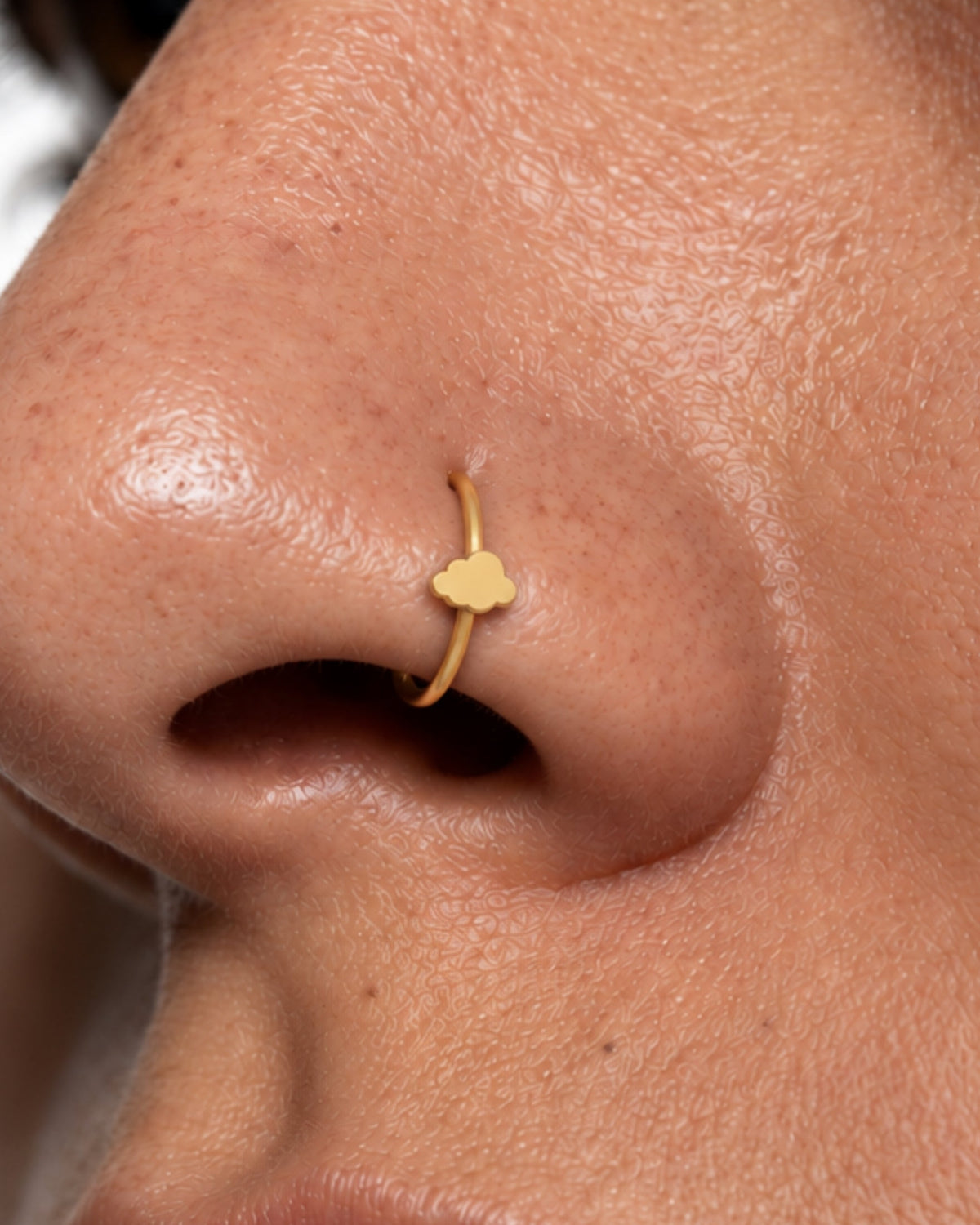 Cloud 14ct Solid Gold Nostril Ring