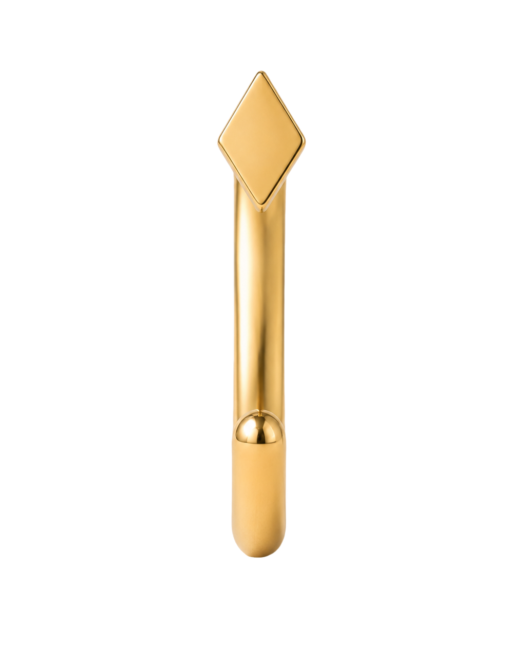 Diamond 14ct Solid Gold Huggie Hoop