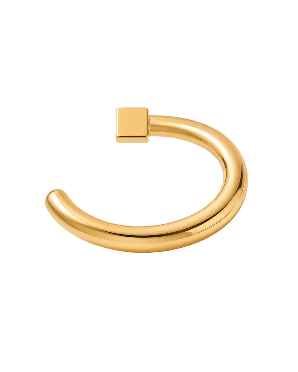 Diamond 14ct Solid Gold Huggie Hoop